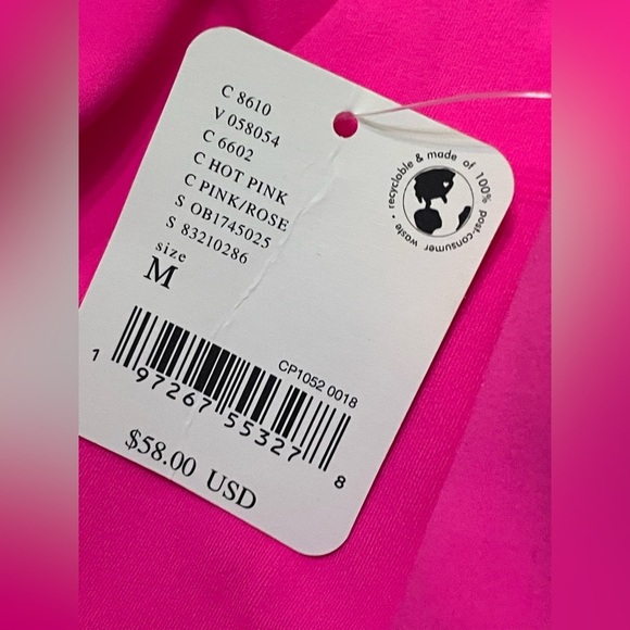 Free People Movement Vibrant Hot Pink Sleeveless Crop Top NWT Medium - Picture 7 of 8